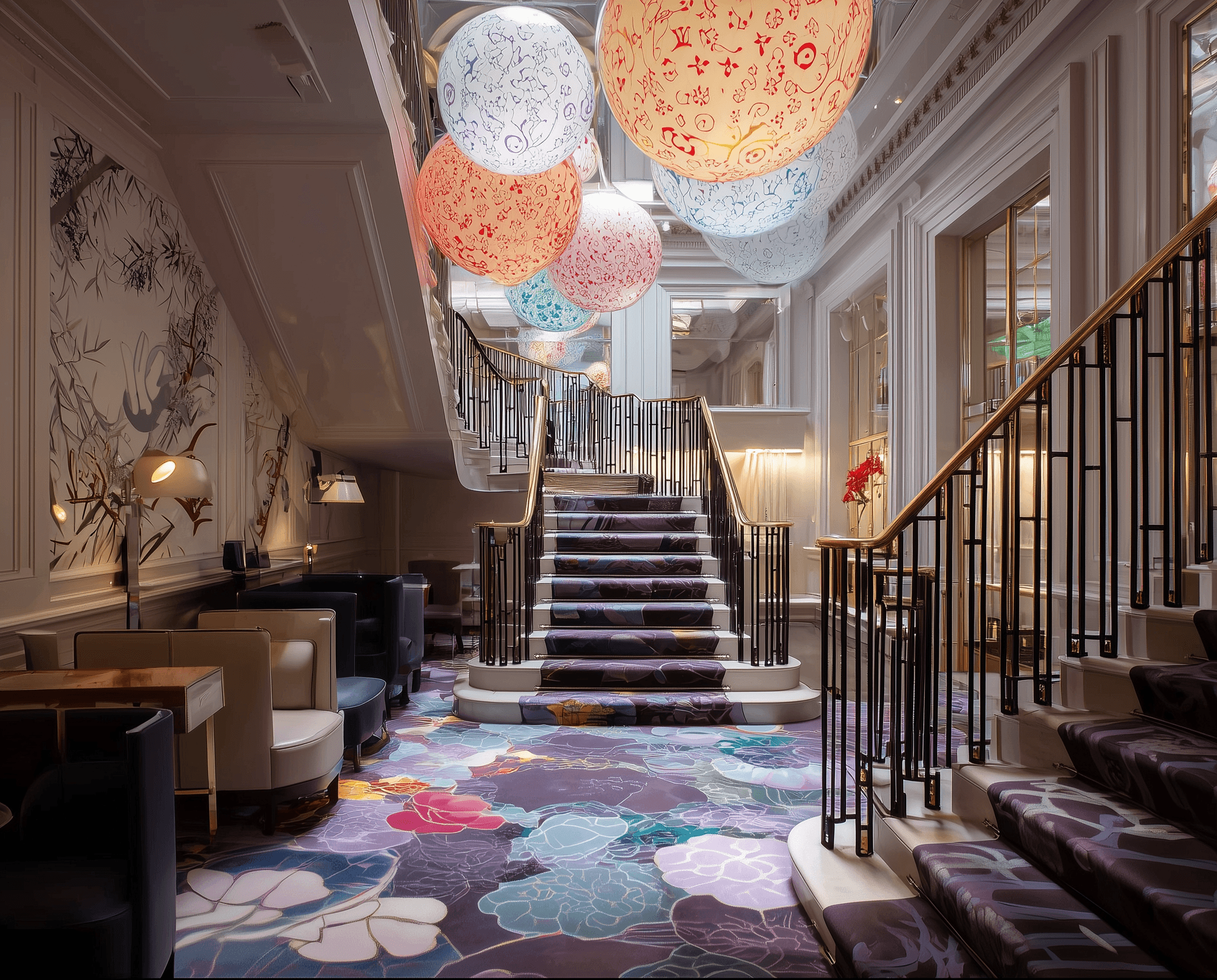 The Staircase at Curzon House - Private Members Club Mayfair